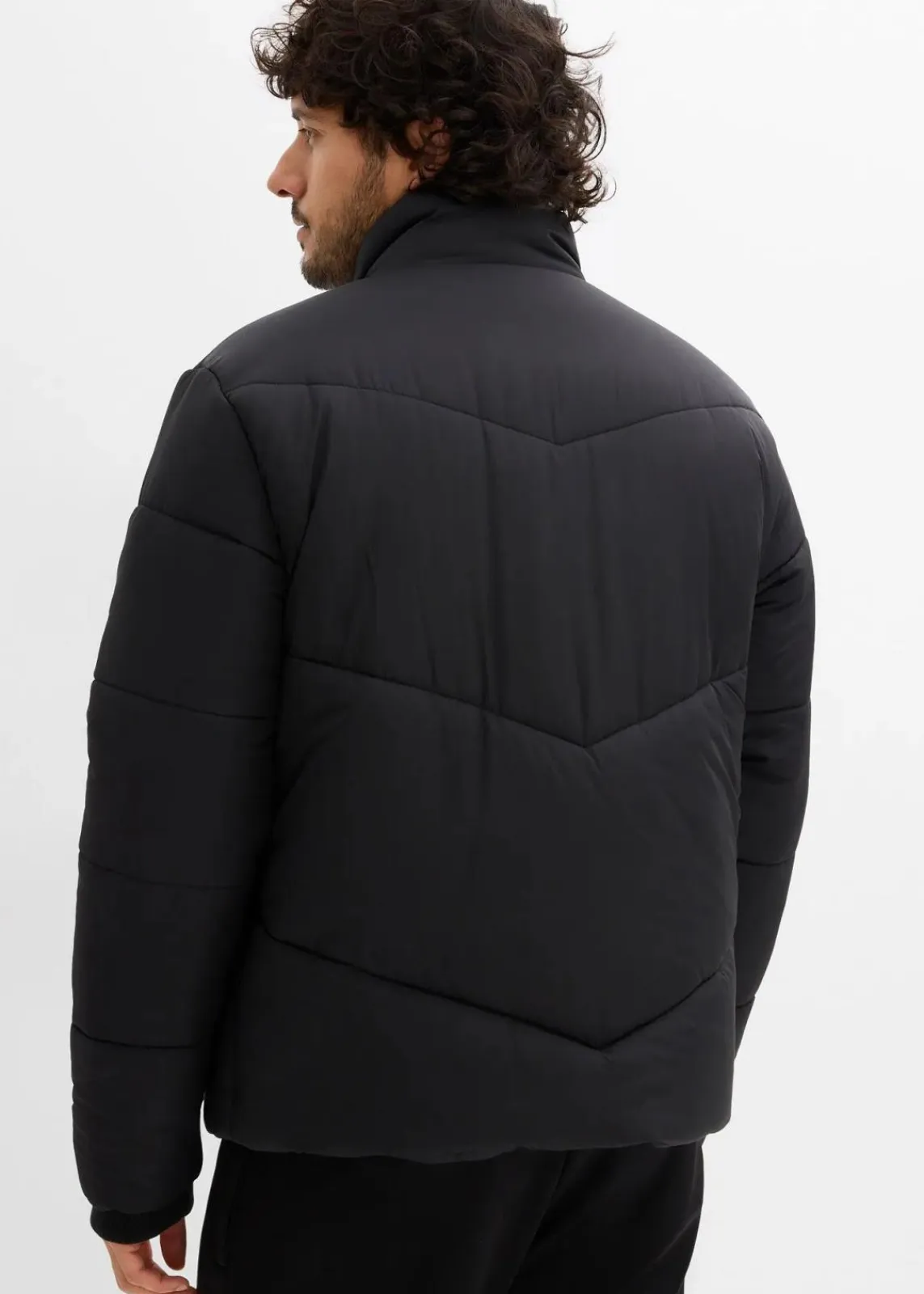 bonprix Große Größen|Jacken & Mäntel|Wattierte Pufferjacke schwarz