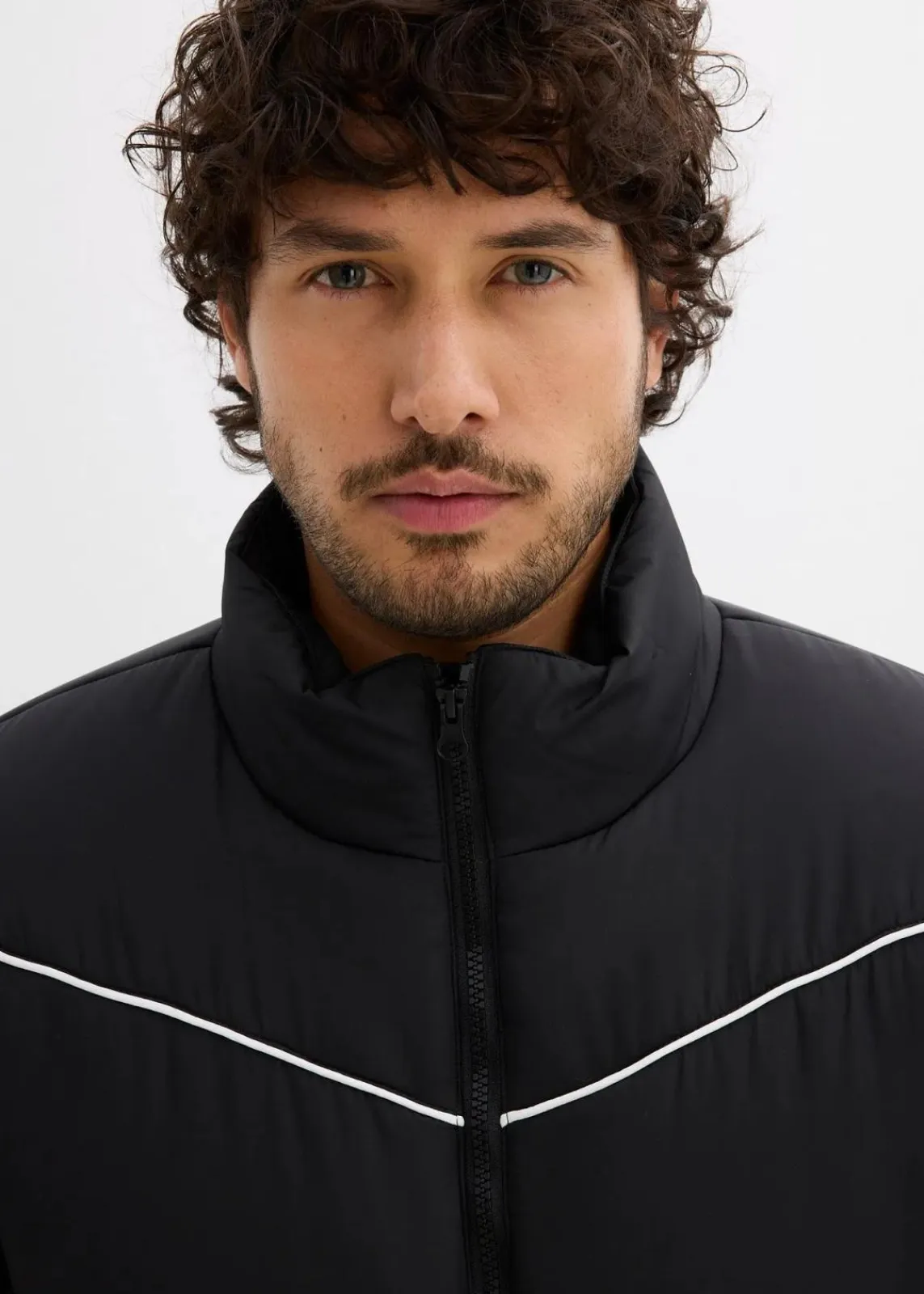 bonprix Große Größen|Jacken & Mäntel|Wattierte Pufferjacke schwarz