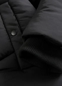 bonprix Große Größen|Jacken & Mäntel|Wattierte Pufferjacke schwarz