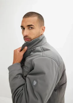 wattierte Softshelljacke in Blousonform|bonprix Clearance