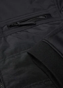 bonprix Jacken & Mäntel|Outdoorbekleidung|wattierte Softshelljacke in Blousonform schwarz