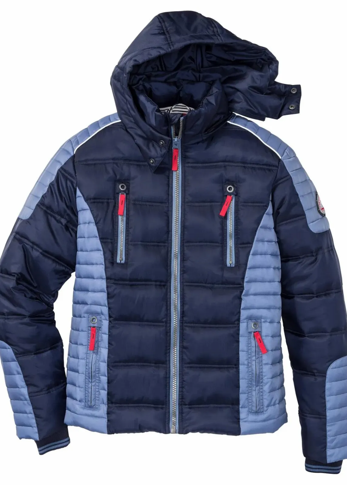 wattierte Steppjacke mit abnehmbarer Kapuze|bonprix Sale