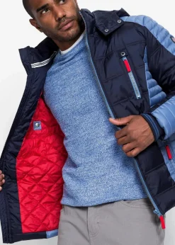 wattierte Steppjacke mit abnehmbarer Kapuze|bonprix Sale