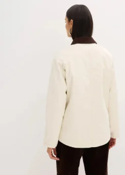 bonprix Bekleidung·Hosen|Jacken & Mäntel|Wattierte Twill-Jacke naturbeige