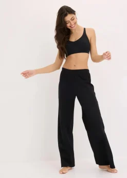 bonprix Bhs|Seamless|​​​​Wattierter Feel Comfort Lasercut T-Shirt BH ohne Bügel schwarz