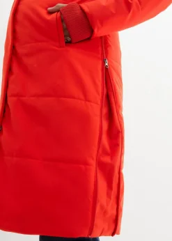 bonprix Bekleidung·Blazer|Umstandsmode|Wattierter 3-in-1 Umstands- und Tragemantel erdbeere/braun