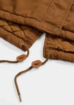 bonprix Bekleidung·Hosen|Jacken & Mäntel|Wattierter Long-Parka cognac braun