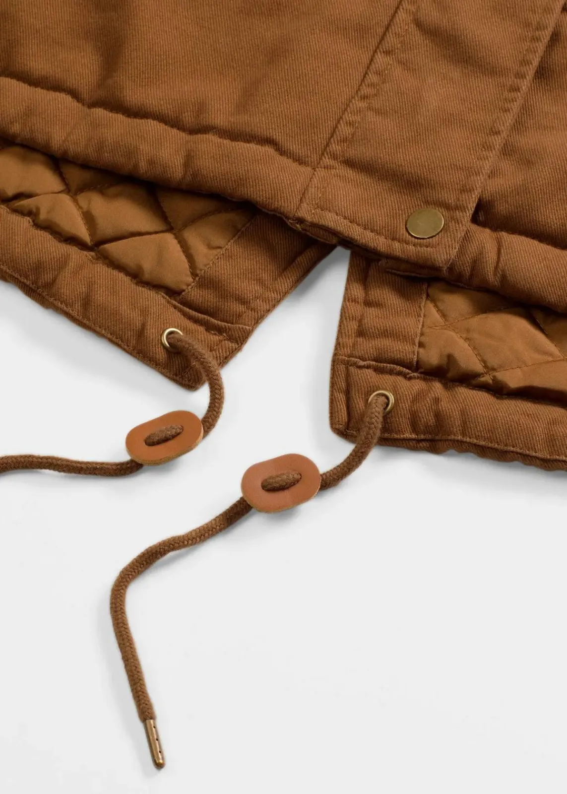 bonprix Bekleidung·Hosen|Jacken & Mäntel|Wattierter Long-Parka cognac braun