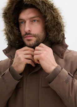 wattierter Parka mit Fleecefutter und abnehmbarer Kapuze|bonprix Best