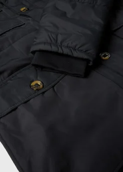 wattierter Stepp-Parka mit aufgesetzten Taschen und abnehmbarer Kapuze|bonprix Best