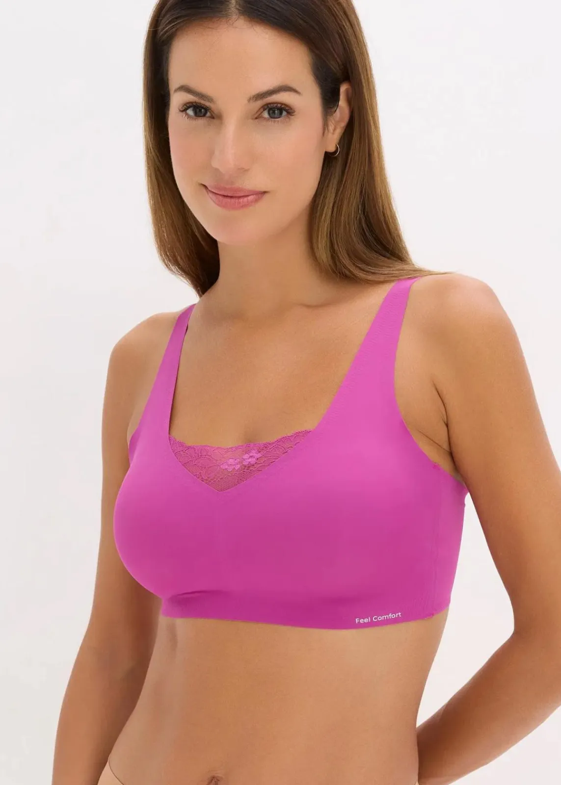 Wattiertes Feel Comfort Lasercut Bralette|bonprix Hot