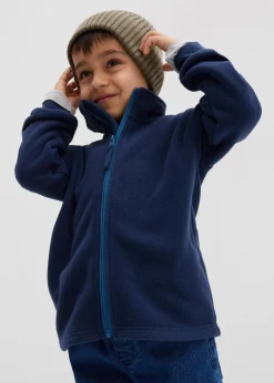 bonprix Jungen 2-8 Jahre·Sweat & Strick|weiche Fleecejacke dunkelblau