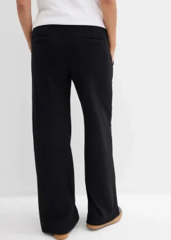 Weiche Umstandshose aus bequemen Punto di Roma, weites Bein|bonprix Hot