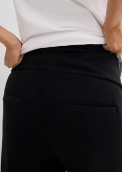 Weiche Umstandshose aus bequemen Punto di Roma, weites Bein|bonprix Hot