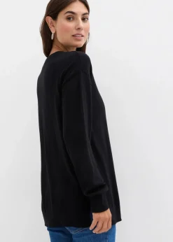 Weicher Umstandspullover mit Stillschlitzen aus Bio-Baumwolle|bonprix Outlet