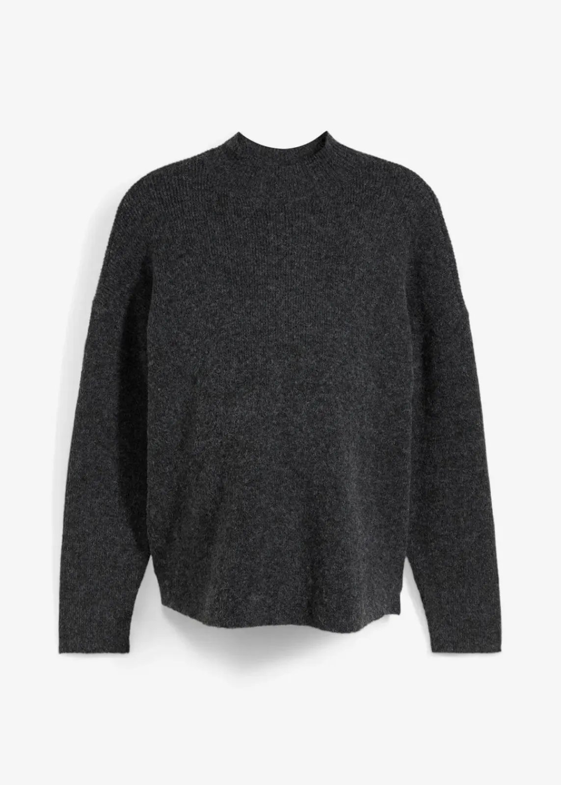 bonprix Bekleidung·Blazer|Nachhaltigere Materialien|Weicher Umstands-und Stillpullover mit Schlitz schwarz meliert