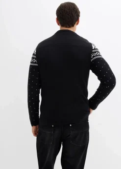 Weihnachtspullover aus weichem Baumwollmix|bonprix Discount