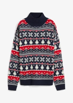 Weihnachtspullover mit Turtleneck|bonprix Best