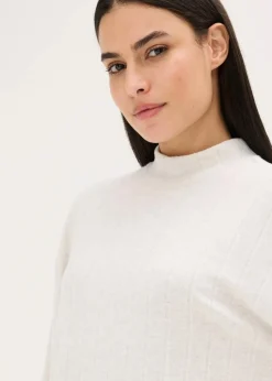 bonprix Wäsche·Homewear|Wäsche·Nachtwäsche|Weit geschnittener Loungewear Hausanzug aus weicher Rippe naturmeliert