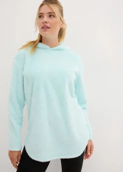 Weit geschnittener Loungewear Kuschel-Fleece Longpullover|bonprix Sale