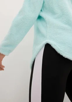 Weit geschnittener Loungewear Kuschel-Fleece Longpullover|bonprix Sale