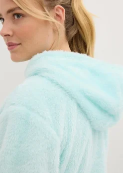 Weit geschnittener Loungewear Kuschel-Fleece Longpullover|bonprix Sale