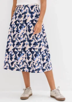 Weit geschnittener Midi-Rock|bonprix Discount