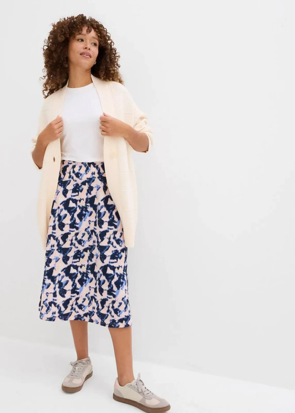 Weit geschnittener Midi-Rock|bonprix Discount