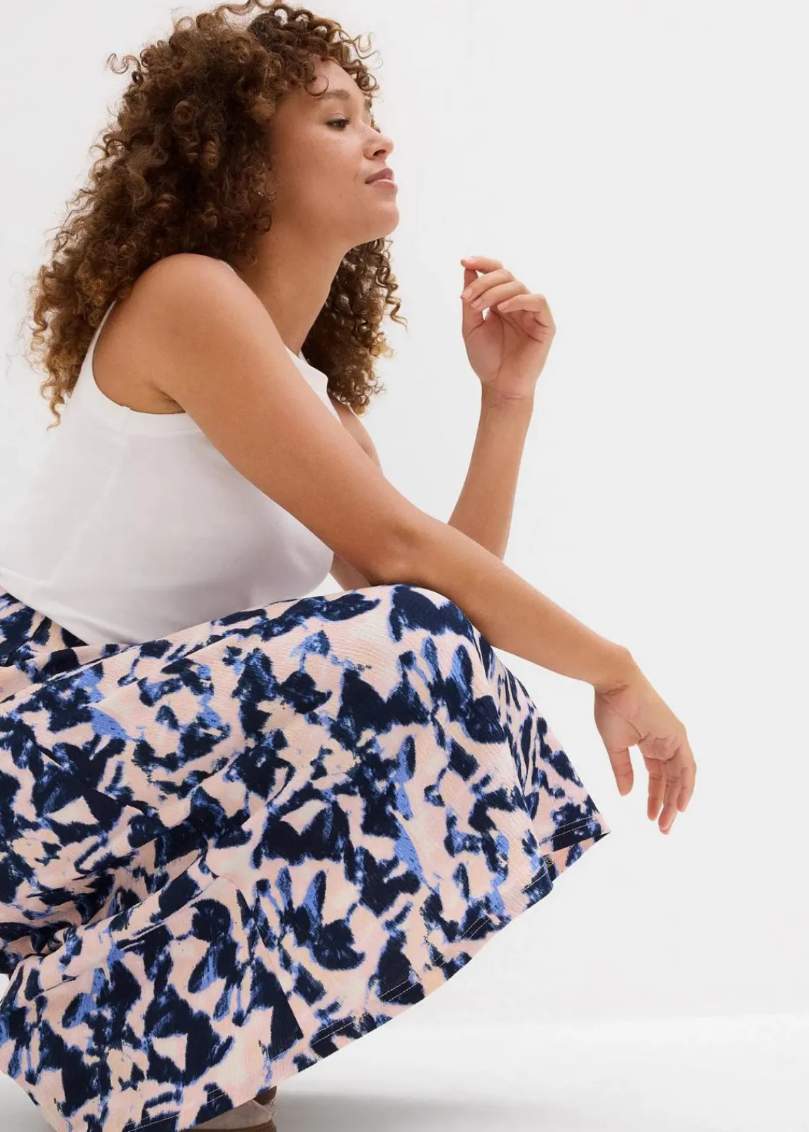 Weit geschnittener Midi-Rock|bonprix Discount