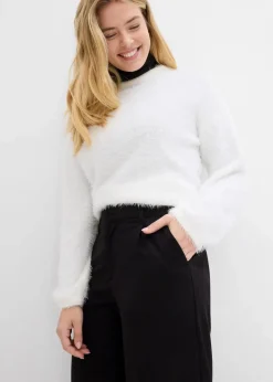 Weite Bundfaltenhose aus Viskosemix|bonprix Sale