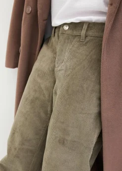 bonprix Hosen|Bekleidung·Kleider|Weite Cordhose raucholiv