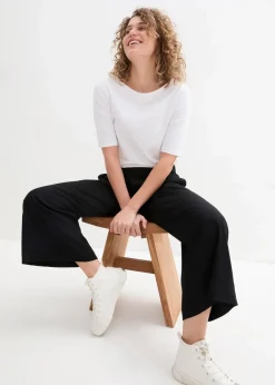 Weite Culotte aus nachhaltiger Viskose|bonprix