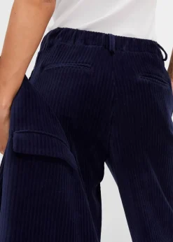 Weite Hose aus Ripp-Samt|bonprix New