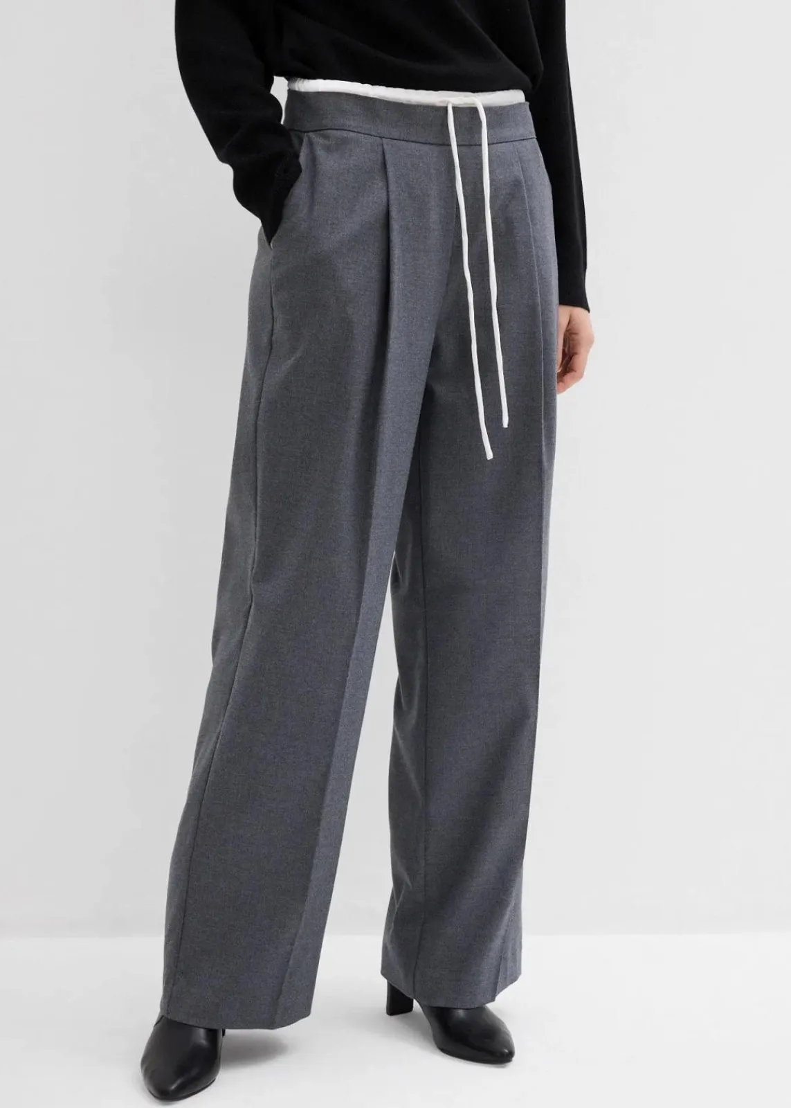 Weite Hose aus Viskose-Mix|bonprix Outlet