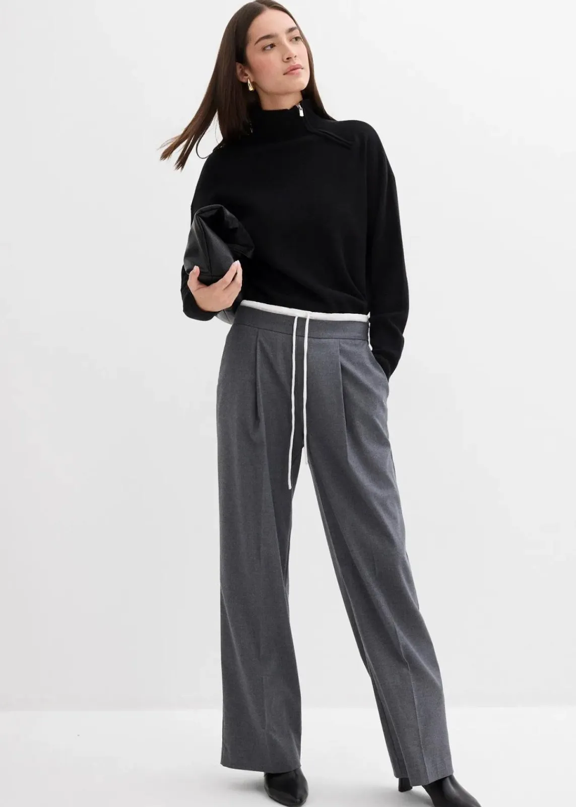 Weite Hose aus Viskose-Mix|bonprix Outlet