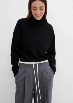 Weite Hose aus Viskose-Mix|bonprix Outlet