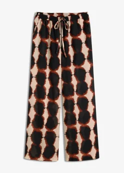 weite Hose mit Batik-Print|bonprix Hot