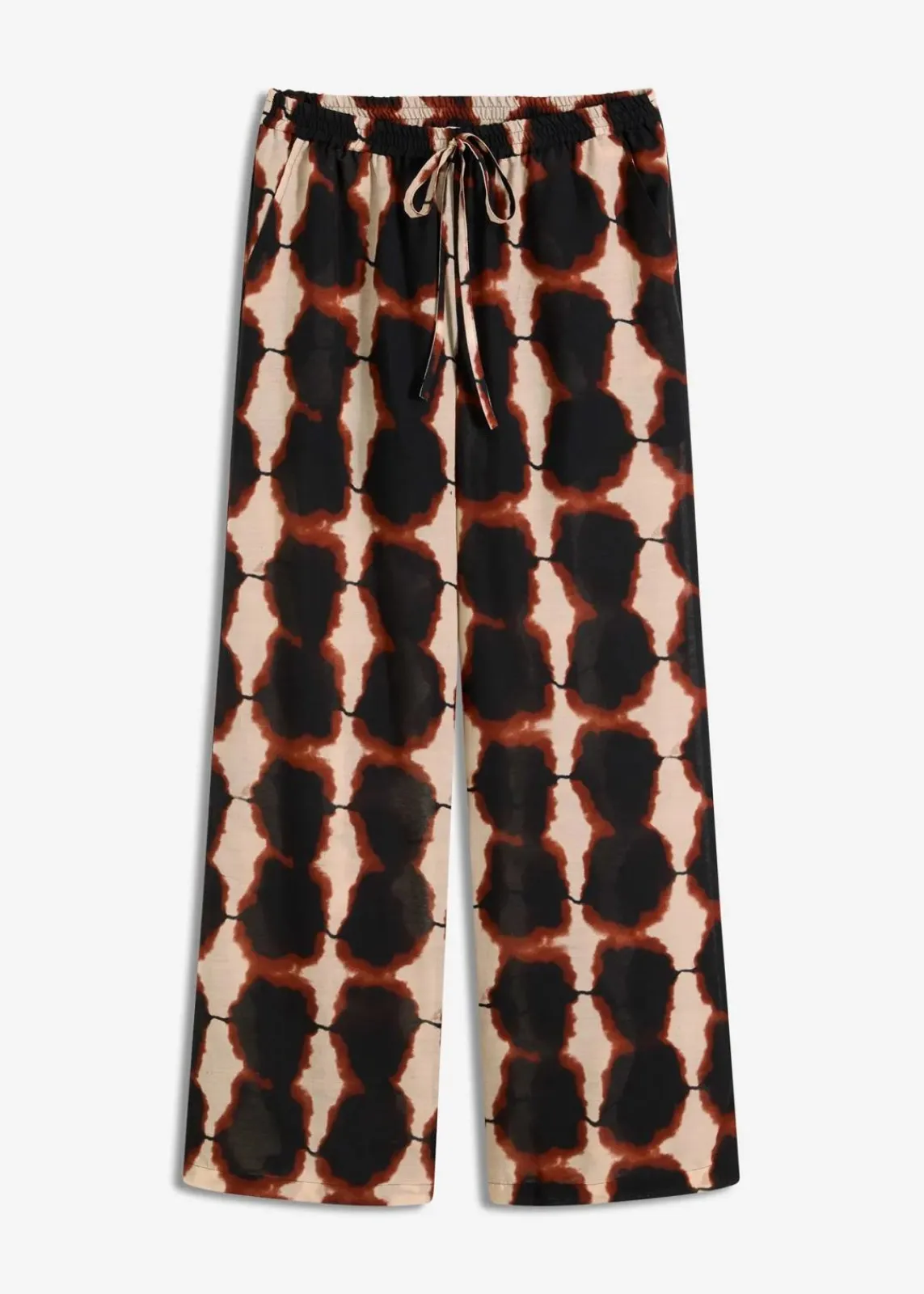 weite Hose mit Batik-Print|bonprix Hot