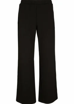 bonprix Bekleidung·Kleider|Hosen|Weite Hose mit Gummibund aus Viskosemix schwarz neu