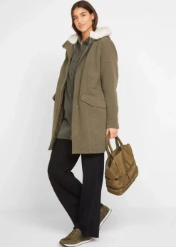 bonprix Bekleidung·Kleider|Hosen|Weite Hose mit Gummibund aus Viskosemix schwarz neu