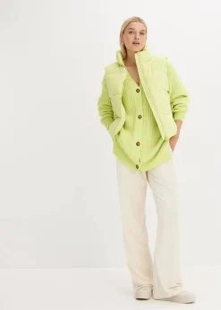 bonprix Hosen|Bekleidung·Kleider|Weite Schlupfhose in Cordoptik cremeweiß