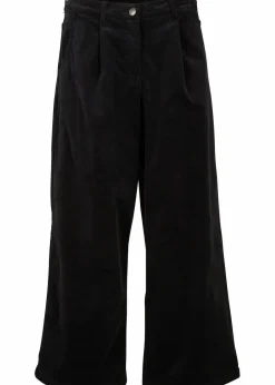 Weite Stretchcord-Culotte mit High-Waist-Bequembund, 7/8-Länge|bonprix Best