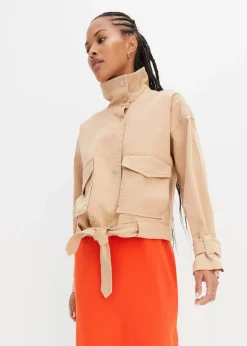 Weite Twill-Jacke mit aufgesetzten Taschen|bonprix Best