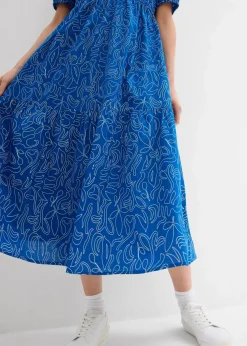 Weites Midikleid aus reiner Baumwolle|bonprix Sale