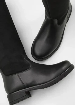 bonprix Stiefel|Weitschaftstiefel schwarz