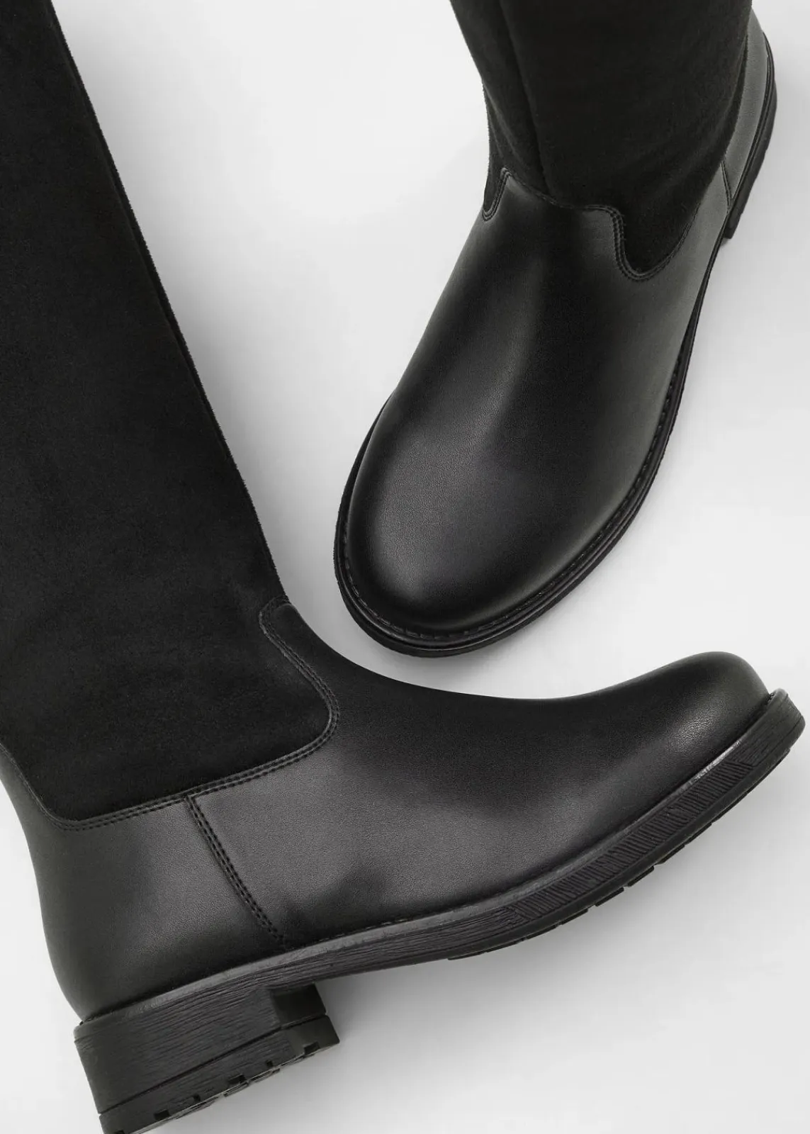 bonprix Stiefel|Weitschaftstiefel schwarz