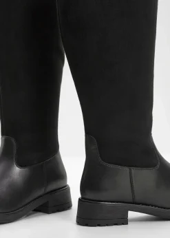 bonprix Stiefel|Weitschaftstiefel schwarz
