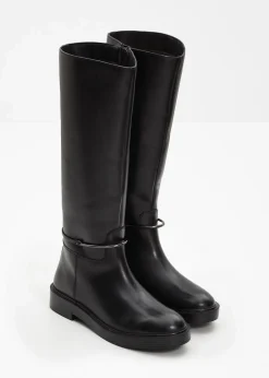 bonprix Stiefel|Premium|Weitschaftstiefel aus Leder schwarz