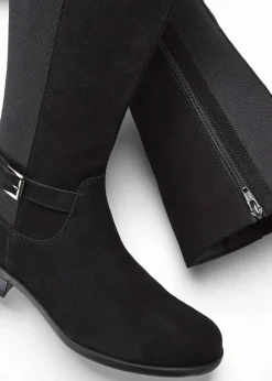 Weitschaftstiefel aus Leder|bonprix New