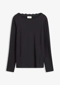 Wellenkanten Shirt aus Punto di Roma|bonprix Clearance